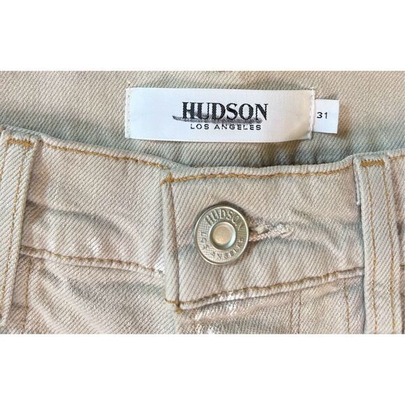 Hudson Blinder V2 Biker Jean in Lightscrapedpaint NWT Size 31 - Picture 10 of 13